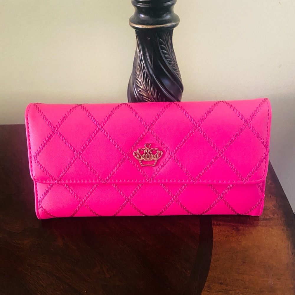 Pink Long Wallet-Vegan Leather